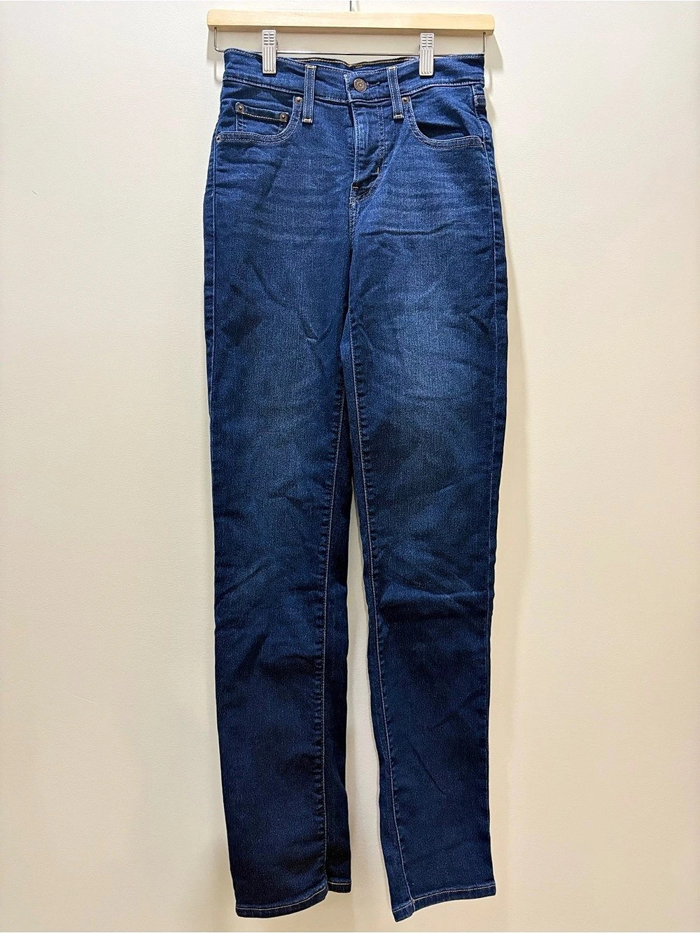 Levi's 724 High-Rise Straight Jeans Women's Dark Blue
